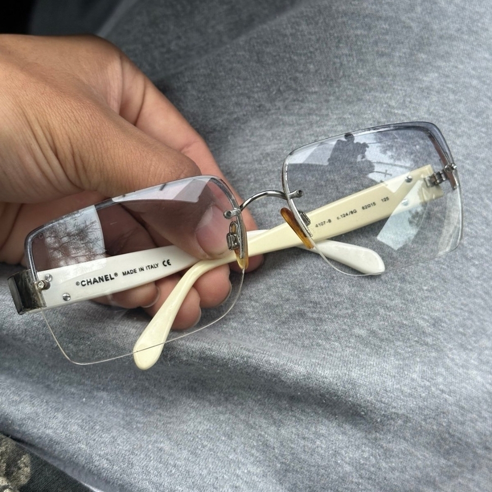 Chanel Clear Rimless Sunglasses